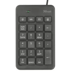 TRUST XALAS TECLADO NUMERICO USB - ULTRA DELGADO - 23 TECLAS PERFIL BAJO - CABLE DE 1.50M - COLOR NEGRO