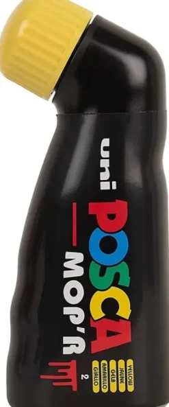 UNI POSCA MPO´R AMARILLO MARCADOR DE PINTURA PERMANENTE MULTISUPERFICIE, PUNTA REDONDA XXL, 3-19 MM. 284190000