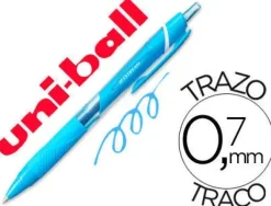 UNI-BALL JET STREAM SPORT COLORES BOLIGRAFO DE BOLA RETRACTIL - PUNTA DE ACERO INOXIDABLE DE 0.7 MM - SECADO INSTANTANEO - COLOR NARANJA - CAJA DE 12 UD