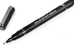 UNI-BALL ROTULADOR CALIBRADO UNI PIN - PUNTA POLIACETAL DE 0.9 MM. - TINTA RESISTENTE AL AGUA Y A LA LUZ - COLOR NEGRO