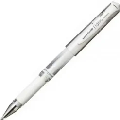 UNI-BALL SIGNO BROAD BOLIGRAFO DE GEL - PUNTA DE ACERO INOXIDABLE 1 MM. - TRAZO 0.60 MM. APROX. - TINTA GEL - SUJECION DE CAUCHO - COLOR BLANCO - CAJA DE 12 UD