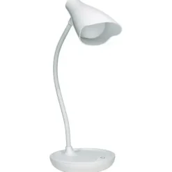 UNILUX LAMPARA DE ESCRITORIO LED UKKY - ILUMINACION LED DE BAJO CONSUMO - DISEÑO MODERNO Y ELEGANTE - BRAZO FLEXIBLE PARA AJUSTAR LA LUZ - COLOR BLANCO