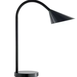 UNILUX LAMPARA DE ESCRITORIO LED SOL - ILUMINACION LED DE BAJO CONSUMO - DISEÑO ELEGANTE Y MODERNO - BRAZO FLEXIBLE PARA AJUSTAR LA LUZ - IDEAL PARA ESPACIOS DE TRABAJO - COLOR NEGRO