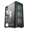 UNYKACH ARMOR 3GEN CAJA ATX, MICRO ATX, ITX - LATERAL DE VIDRIO TEMPLADO - USB-A 3.0 Y AUDIO - 4 VENTILADORES 120MM ARGB INSTALADOS - SOPORTA REFRIGERACION LIQUIDA