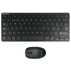 UNYKACH MK288 PRO PACK DE MINI TECLADO 79 TECLAS INALAMBRICO + RATON 1200PPP, INALAMBRICO, 3 BOTONES, USO AMBIDIESTRO - IDIOMA PORTUGUES - COLOR NEGRO