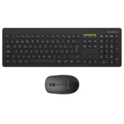 UNYKACH MK212 PRO SLIM WIRELESS PACK DE TECLADO INALAMBRICO SLIM 108 TECLAS DE MEMBRANA + RATON INALAMBRICO 1600DPI, 3 BOTONES, USO AMBIDIESTRO - IDIOMA PORTUGUES - COLOR NEGRO