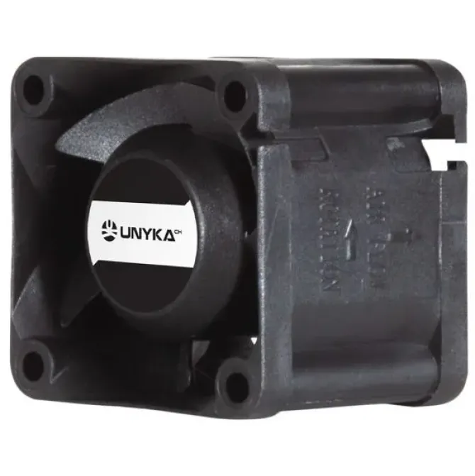 UNYKACH SERVER VENTILADOR 40MM DE DOBLE BOLA - VELOCIDAD MAX. 6000RPM - CONECTOR DE 4 PINES CON CONTROL DE TEMPERATURA - COLOR NEGRO