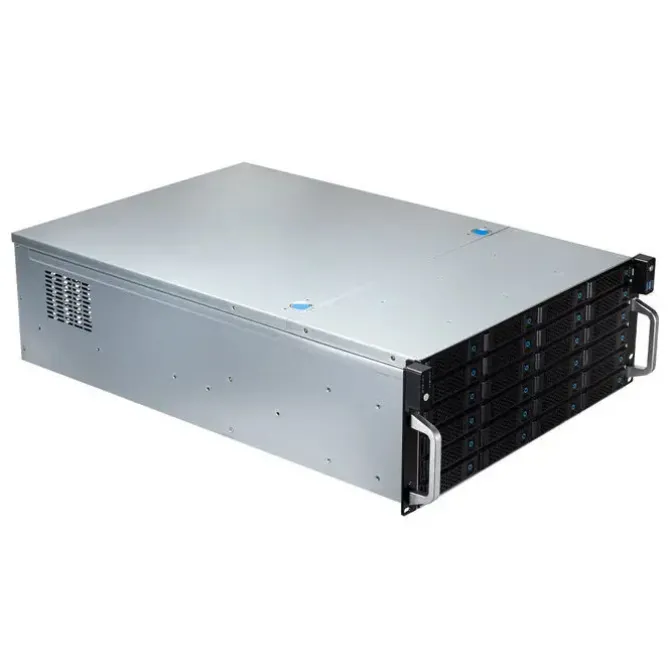 UNYKACH SERVIDOR 4U RACK 24 BAHIAS HOT SWAP - TAMAÑOS DE DISCO SOPORTADOS 2.5, 3.5 - PLACAS BASE COMPATIBLES EEB, CEB, ATX, MICROATX - USB-A 2.0 - 3 VENTILADORES 120MM INCLUIDOS