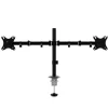 UNYKACH UK1422 SOPORTE DE MESA CON BRAZO ARTICULADO PARA 2 MONITORES DE 10-32 - GIRATORIO, INCLINABLE Y EXTENSIBLE - GESTION DE CABLES - PESO MAX 10KG POR BRAZO - VESA 100X100MM