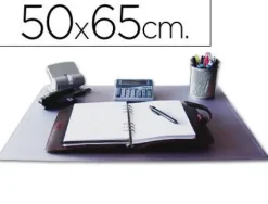 VADE SOBREMESA Q-CONNECT TRANSPARENTE 50X65 CM