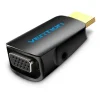 VENTION ADAPTADOR CONVERSOR HDMI MACHO A VGA HEMBRA CON AUDIO JACK 3.5MM - COLOR NEGRO