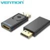 VENTION ADAPTADOR DISPLAYPORT MACHO A HDMI HEMBRA - COLOR NEGRO