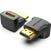VENTION ADAPTADOR HDMI MACHO A HDMI HEMBRA 270º 4K - COLOR NEGRO