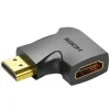 VENTION ADAPTADOR HDMI MACHO A HDMI HEMBRA 4K 270º - COLOR NEGRO