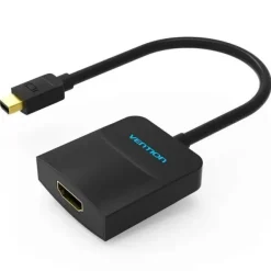 VENTION ADAPTADOR MINI DISPLAYPORT MACHO A HDMI HEMBRA - 0.15M - COLOR NEGRO