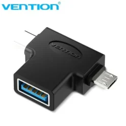 VENTION ADAPTADOR USB 3.0 USB-C MACHO A MICROUSB MACHO - COLOR NEGRO