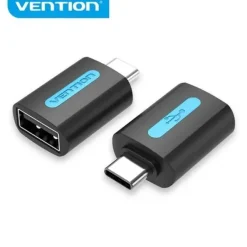 VENTION ADAPTADOR USB-C MACHO A USB 2.0 A HEMBRA - COLOR NEGRO