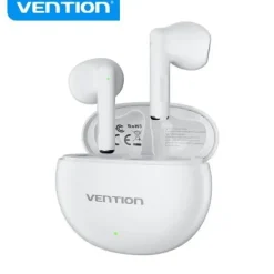 VENTION AURICULARES BLUETOOTH 5.3 CON ESTUCHE DE CARGA - 6H AUTONOMIA ELF 06 - COLOR BLANCO