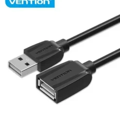 VENTION CABLE ALARGADOR USB 2.0 MACHO A USB HEMBRA - 1.5M - COLOR NEGRO