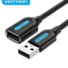 VENTION CABLE ALARGADOR USB 2.0 MACHO A USB HEMBRA - 3M - COLOR NEGRO