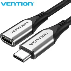 VENTION CABLE ALARGADOR USB-C 3.1 MACHO A USB-C HEMBRA - 1M - COLOR GRIS
