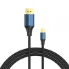 VENTION CABLE CONVERSOR DISPLAYPORT MACHO A MINI DISPLAYPORT MACHO 1.4 8K - 2M - COLOR NEGRO Y AZUL