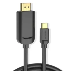 VENTION CABLE CONVERSOR USB-C MACHO A HDMI MACHO 4K 1.4 - 1.5M - COLOR NEGRO