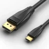 VENTION CABLE CONVERSOR USB-C MACHO A DISPLAYPORT MACHO - 1.5M - COLOR NEGRO