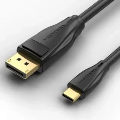 VENTION CABLE CONVERSOR USB-C MACHO A DISPLAYPORT MACHO - 1M - COLOR NEGRO