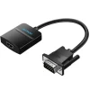 VENTION CABLE CONVERSOR VGA MACHO A HDMI HEMBRA - 1M - COLOR NEGRO