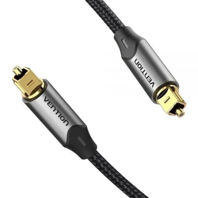 VENTION CABLE DE AUDIO DE FIBRA OPTICA - 1M - GRIS METALIZADO