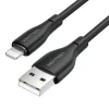 VENTION CABLE DE CARGA USB-A/LIGHTNING - TPE DURADERO - TRANSFERENCIA 480MBPS - ALIMENTACION 2A - POTENCIA 10W MAX - COLOR NEGRO