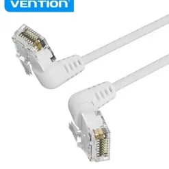 VENTION CABLE DE RED UTP RJ45 SLIM CAT.6A CABEZA ROTATORIA ANGULO 360º RECTO - 1.5M - COLOR BLANCO