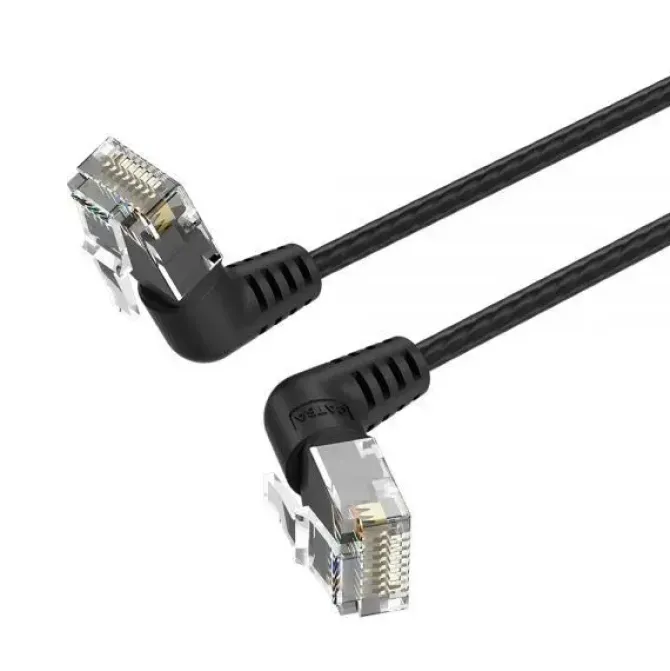 VENTION CABLE DE RED UTP RJ45 SLIM CAT.6A CABEZA ROTATORIA 360º ANGULO RECTO - 0.5M - COLOR BLANCO