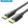 VENTION CABLE DISPLAYPORT MACHO A DISPLAYPORT MACHO 1.2 4K - 10M - COLOR NEGRO