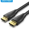 VENTION CABLE DISPLAYPORT MACHO A DISPLAYPORT MACHO 1.4 8K - 2M - COLOR NEGRO