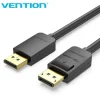 VENTION CABLE DISPLAYPORT MACHO A DISPLAYPORT MACHO 1.2 4K - 5M - COLOR NEGRO