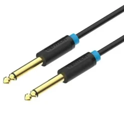VENTION CABLE ESTEREO JACK 6.5 MACHO A JACK 6.5 MACHO - 2M - COLOR NEGRO
