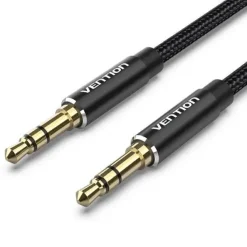 VENTION CABLE ESTEREO JACK 3.5 MACHO A JACK 3.5 MACHO - 5M - COLOR NEGRO