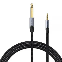 VENTION CABLE ESTEREO JACK 3.5 MACHO A JACK 6.3 MACHO - 3M - COLOR GRIS