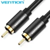 VENTION CABLE ESTEREO RCA MACHO A RCA MACHO - 1M - COLOR NEGRO