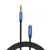 VENTION CABLE EXTENSION AUDIO TRSS 3.5MM MACHO A HEMBRA - 1.5M - ALGODON TRENZADO - ALUMINIO AZUL
