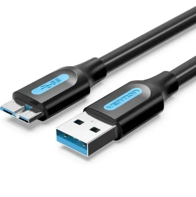 VENTION CABLE USB 3.0 MACHO A MICROUSB MACHO - 2A - 10W - 5GBPS - 2M - COLOR NEGRO