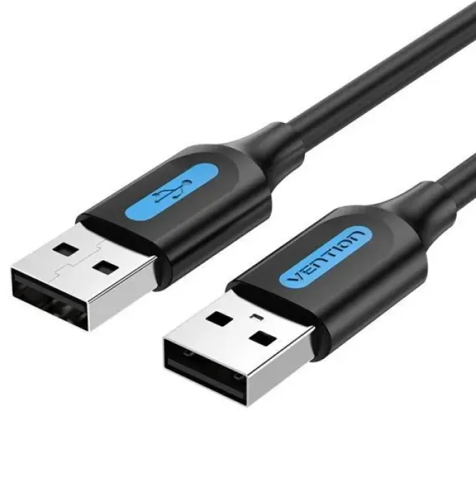 VENTION CABLE USB 2.0 MACHO A USB MACHO - 2M - COLOR NEGRO