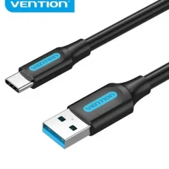 VENTION CABLE USB-A 3.0 MACHO A USB-C MACHO - 3A - 60W - 5GBPS - 0.25M - COLOR NEGRO