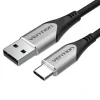 VENTION CABLE USB-A MACHO A USB-C MACHO 3A 60W 480MBPS - 1M - COLOR GRIS