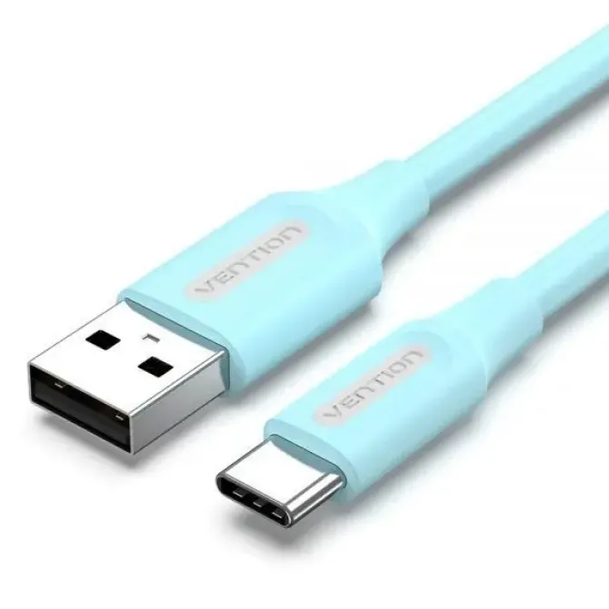 VENTION CABLE USB-A MACHO A USB-C MACHO - 1M - 3A 60W 480MBPS - COLOR AZUL