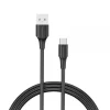 VENTION CABLE USB-A MACHO A USB-C MACHO - 1M - 3A - 60W - 480MBPS - COLOR NEGRO