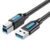 VENTION CABLE USB-B 3.0 MACHO A USB MACHO - 2M - COLOR NEGRO