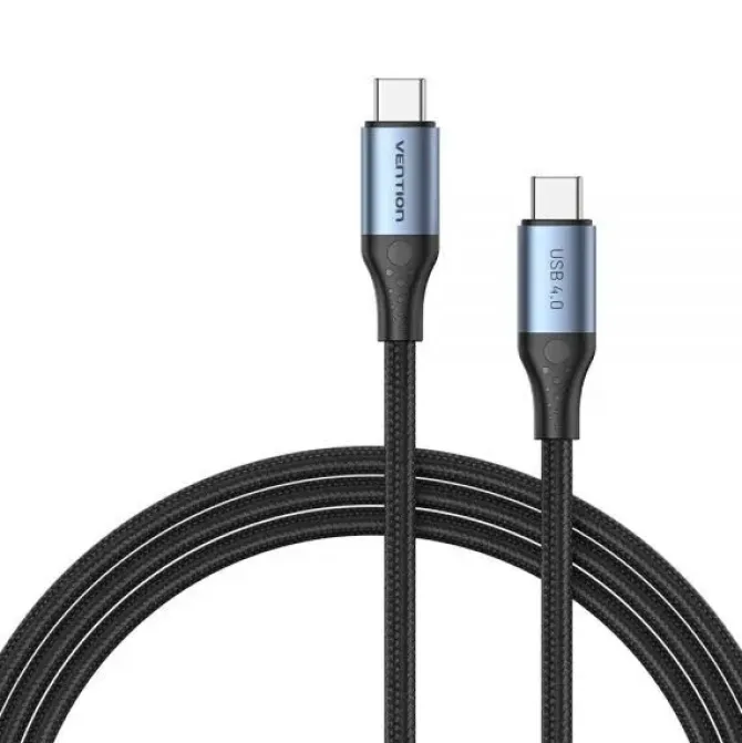 VENTION CABLE USB-C 4.0 MACHO A USB-C MACHO - 1M - COLOR GRIS